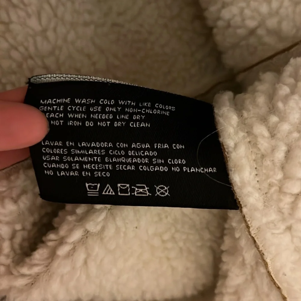 Vintage P.A. Originals Cozy Tan Hooded Serpa Lined Faux Suede Jacket Large